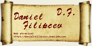 Daniel Filipčev vizit kartica